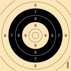 Centre for multi-distance target 