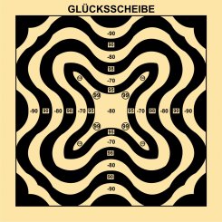 Glücksscheibe Wellenmuster 14² 