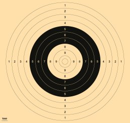 Großkaliber-Scheibe 300m 