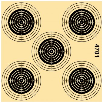Practice target for air rifle 5t. 