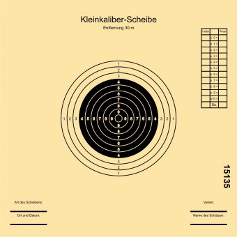 KK-Scheibe 30m 